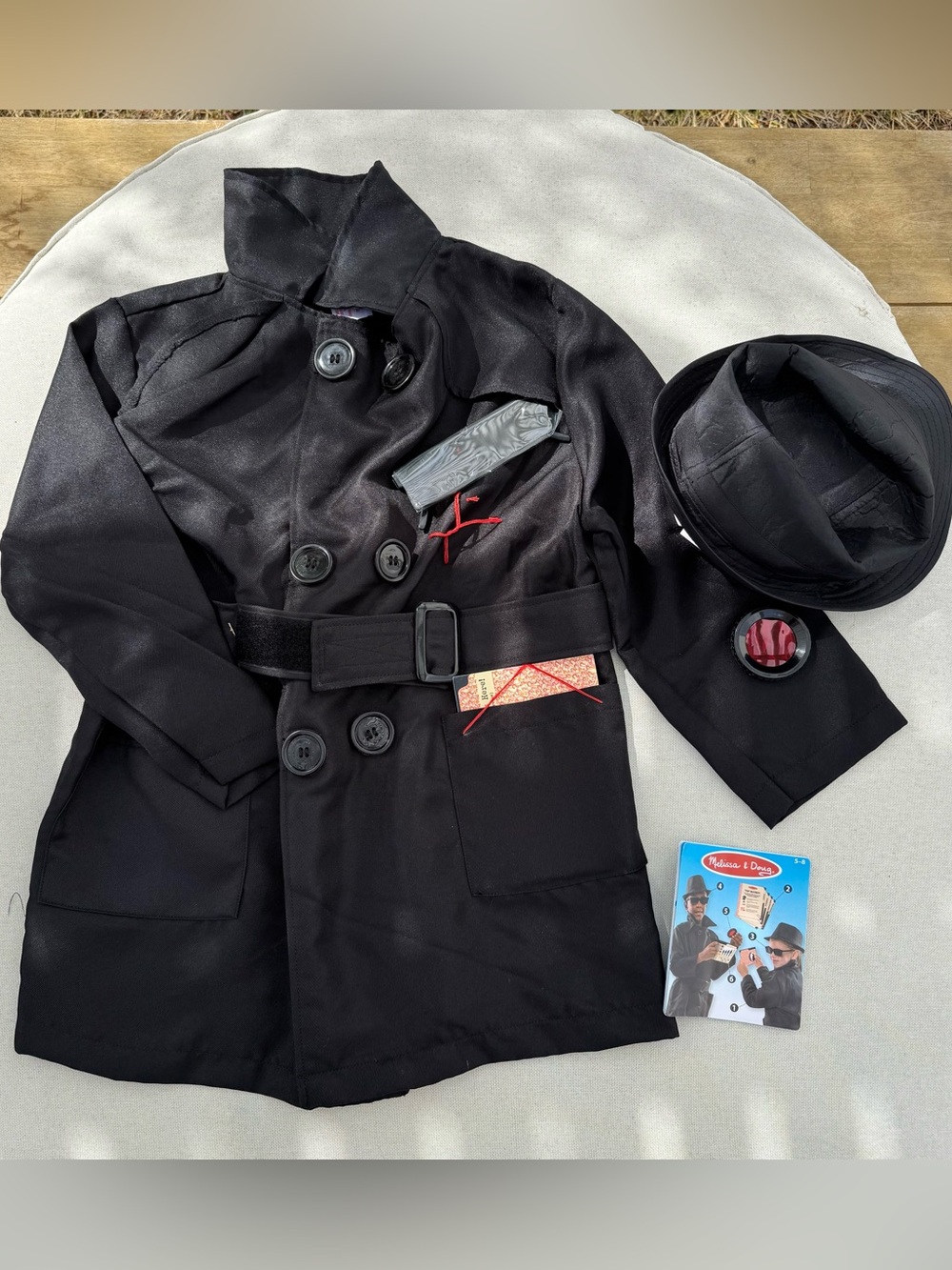 Melissa & Doug Spy Costume Kids Size 5-8 Complete Set New